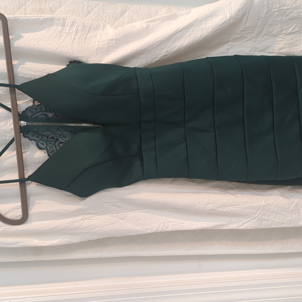 Emerald green dress